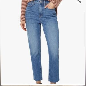 Madewell The Perfect Vintage Jean Enmore Wash Raw-Hem Edition High Rise Size 26